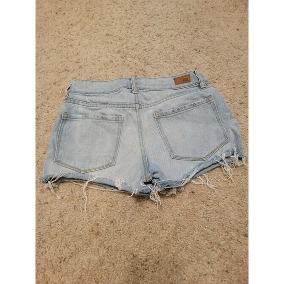 RSQ Jean Shorts 1/w25 button fly boyfriend Cut Off Distressed - Picture 5 of 5